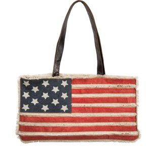 Primitives by Kathy American Flag  Canvas Tote Bag